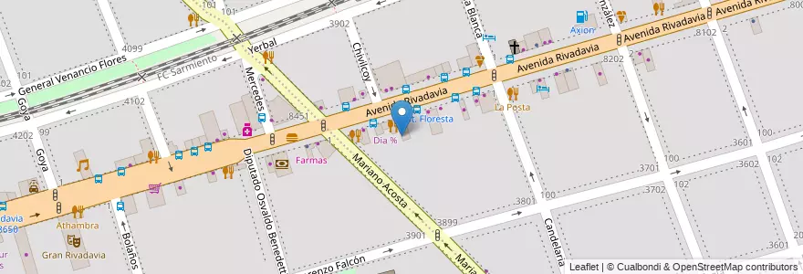 Mapa de ubicacion de Escuela Infantil El Jardín de la Estación, Floresta en Argentina, Autonomous City Of Buenos Aires, Autonomous City Of Buenos Aires, Comuna 10.