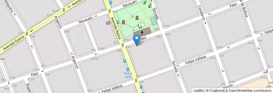 Mapa de ubicacion de Escuela Infantil El Payaso, Flores en Argentina, Ciudad Autónoma De Buenos Aires, Comuna 7, Buenos Aires.