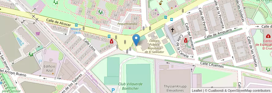 Mapa de ubicacion de Escuela Infantil El Sur en Spanien, Autonome Gemeinschaft Madrid, Autonome Gemeinschaft Madrid, Área Metropolitana De Madrid Y Corredor Del Henares, Madrid.