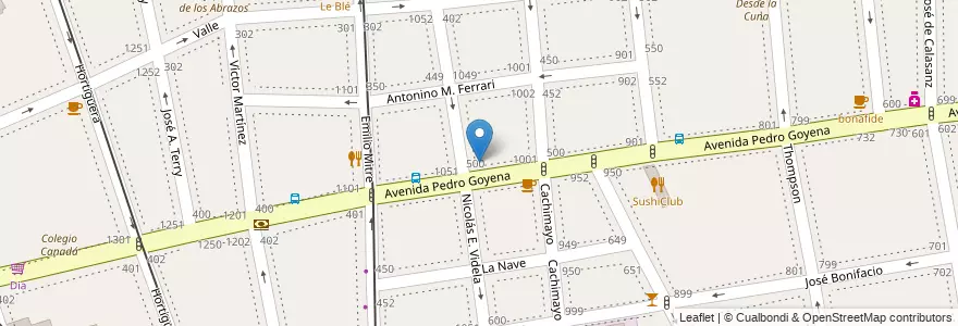 Mapa de ubicacion de Escuela Infantil Jarpadimpi, Caballito en Аргентина, Буэнос-Айрес, Буэнос-Айрес, Comuna 6.