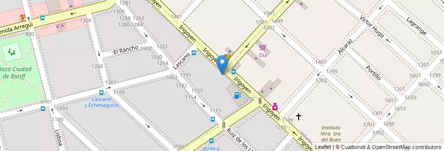Mapa de ubicacion de Escuela Infantil La Casita del Sol, Versalles en Argentina, Ciudad Autónoma De Buenos Aires, Buenos Aires, Comuna 10.