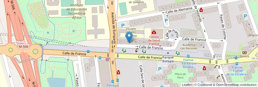 Mapa de ubicacion de Escuela Infantil La Gatita Curiosa en Испания, Мадрид, Мадрид, Área Metropolitana De Madrid Y Corredor Del Henares, Fuenlabrada.