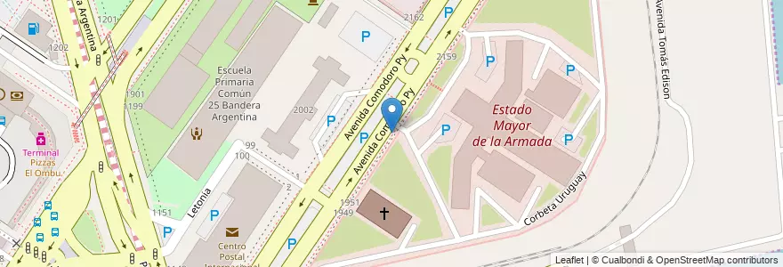 Mapa de ubicacion de Escuela Infantil Libertad, Retiro en Аргентина, Буэнос-Айрес, Comuna 1, Буэнос-Айрес.
