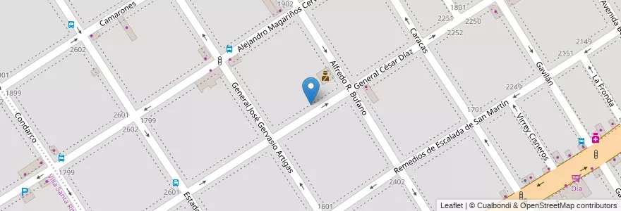 Mapa de ubicacion de Escuela Infantil Lima Limón, Villa General Mitre en Argentina, Ciudad Autónoma De Buenos Aires, Buenos Aires, Comuna 11.