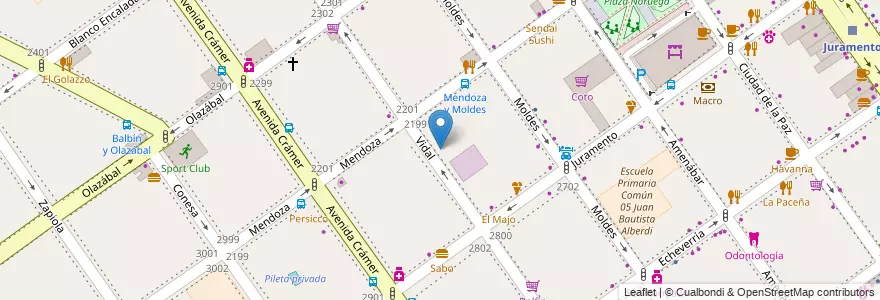 Mapa de ubicacion de Escuela Infantil Magic Room, Belgrano en Argentine, Ciudad Autónoma De Buenos Aires, Buenos Aires, Comuna 13.