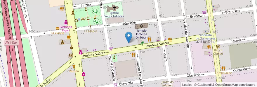 Mapa de ubicacion de Escuela Infantil Manos a la Obra, Barracas en Arjantin, Ciudad Autónoma De Buenos Aires, Comuna 4, Buenos Aires.
