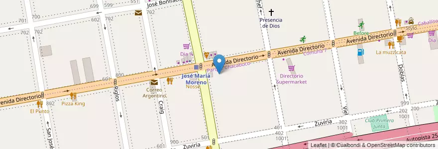 Mapa de ubicacion de Escuela Infantil Mi pequeño Sol, Parque Chacabuco en Argentina, Ciudad Autónoma De Buenos Aires, Buenos Aires.