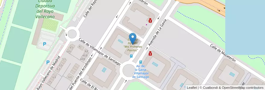 Mapa de ubicacion de Escuela Infantil "Mis Primeros Pasitos" en إسبانيا, منطقة مدريد, منطقة مدريد, Área Metropolitana De Madrid Y Corredor Del Henares, مدريد.