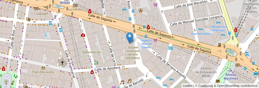 Mapa de ubicacion de Escuela infantil municipal Osa Menor en İspanya, Comunidad De Madrid, Comunidad De Madrid, Área Metropolitana De Madrid Y Corredor Del Henares, Madrid.