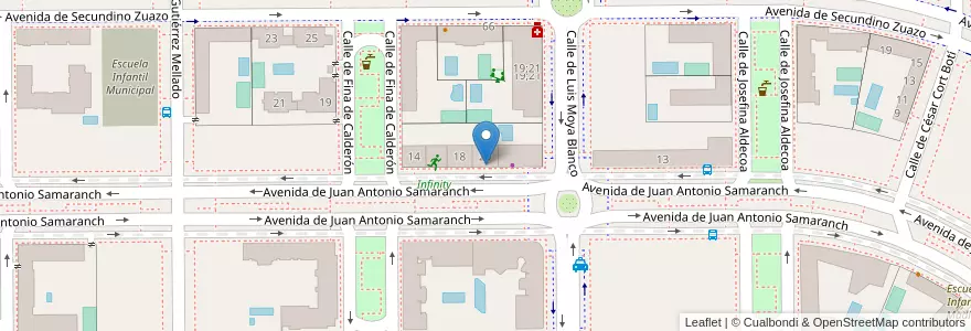 Mapa de ubicacion de Escuela Infantil Nemomarlin en إسبانيا, منطقة مدريد, منطقة مدريد, Área Metropolitana De Madrid Y Corredor Del Henares, مدريد.