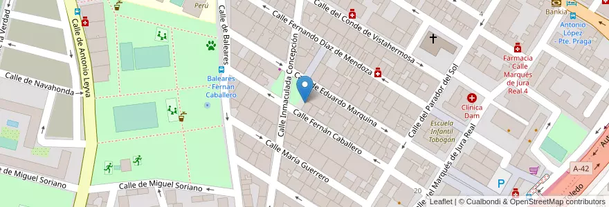 Mapa de ubicacion de Escuela Infantil Nuestra Señora de la Encarnación en Espanha, Comunidade De Madrid, Comunidade De Madrid, Área Metropolitana De Madrid Y Corredor Del Henares, Madrid.