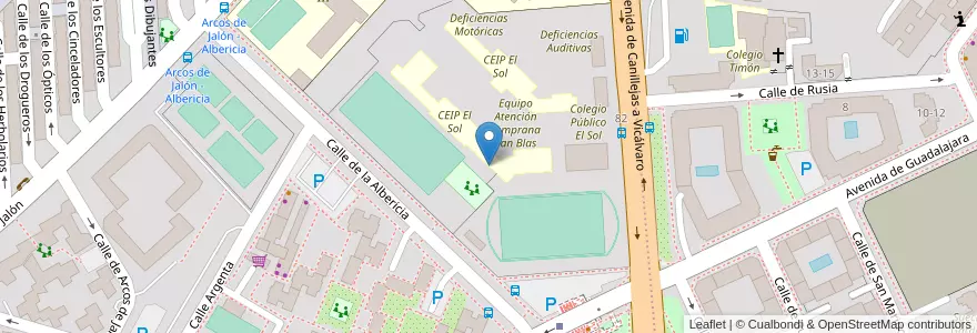 Mapa de ubicacion de Escuela Infantil Piruetas en Spain, Community Of Madrid, Community Of Madrid, Área Metropolitana De Madrid Y Corredor Del Henares, Madrid.