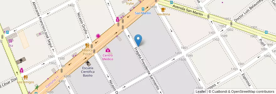 Mapa de ubicacion de Escuela Infantil Proyecto Ocho, Caballito en Аргентина, Буэнос-Айрес, Буэнос-Айрес.