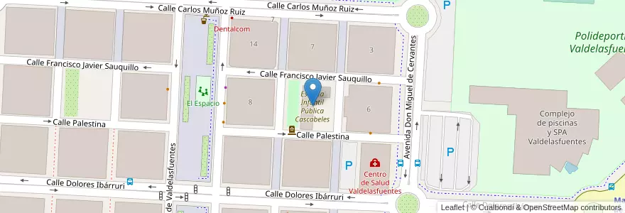 Mapa de ubicacion de Escuela Infantil Pública Cascabeles en Spain, Community Of Madrid, Community Of Madrid, Área Metropolitana De Madrid Y Corredor Del Henares, Alcobendas.