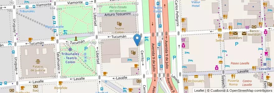 Mapa de ubicacion de Escuela Infantil Pulgarcito, San Nicolas en 阿根廷, Ciudad Autónoma De Buenos Aires, Comuna 1, 布宜诺斯艾利斯.