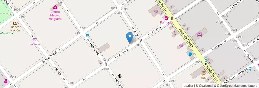 Mapa de ubicacion de Escuela Infantil Ruiditos (s), Villa del Parque en アルゼンチン, Ciudad Autónoma De Buenos Aires, ブエノスアイレス, Comuna 11.