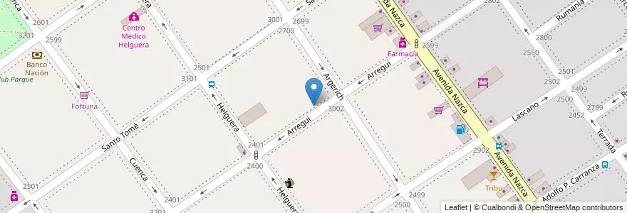 Mapa de ubicacion de Escuela Infantil Ruiditos, Villa del Parque en الأرجنتين, Ciudad Autónoma De Buenos Aires, Buenos Aires, Comuna 11.