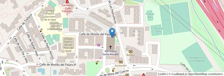 Mapa de ubicacion de Escuela Infantil Santa Rosalía en إسبانيا, منطقة مدريد, منطقة مدريد, Área Metropolitana De Madrid Y Corredor Del Henares, مدريد.