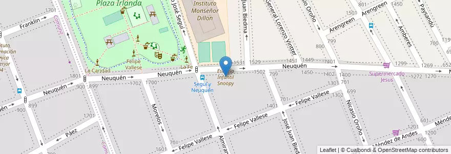 Mapa de ubicacion de Escuela Infantil Snoopy, Caballito en 阿根廷, Ciudad Autónoma De Buenos Aires, 布宜诺斯艾利斯, Comuna 6.
