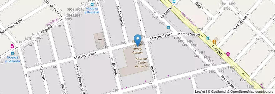 Mapa de ubicacion de Escuela Infantil Sweety Garden, Versalles en 아르헨티나, Ciudad Autónoma De Buenos Aires, 부에노스아이레스, Comuna 10.