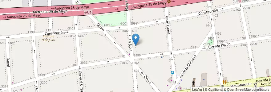 Mapa de ubicacion de Escuela Infantil Tiempo de Crecer, San Cristobal en アルゼンチン, Ciudad Autónoma De Buenos Aires, Comuna 3, ブエノスアイレス.