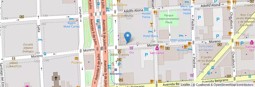 Mapa de ubicacion de Escuela Infantil Upecenitos, Montserrat en 阿根廷, Ciudad Autónoma De Buenos Aires, Comuna 1, 布宜诺斯艾利斯.