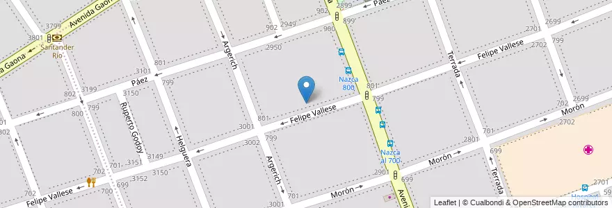 Mapa de ubicacion de Escuela Integral Casa de Moises, Flores en 阿根廷, Ciudad Autónoma De Buenos Aires, Comuna 7, 布宜诺斯艾利斯.