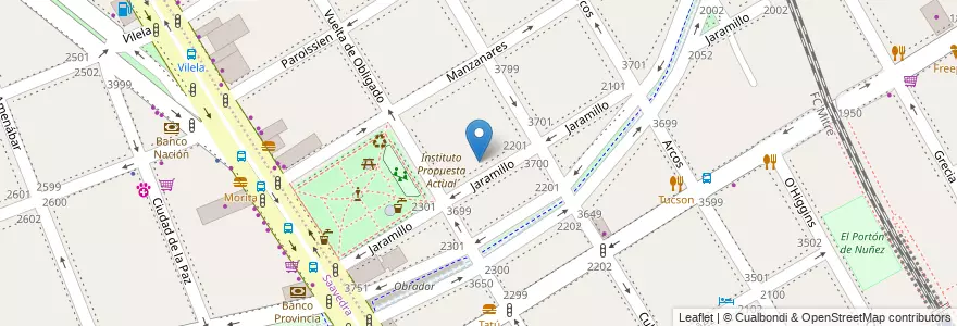 Mapa de ubicacion de Escuela Integral Doctor Albert Schwcitzer, Nuñez en Argentinien, Ciudad Autónoma De Buenos Aires, Buenos Aires, Comuna 13.