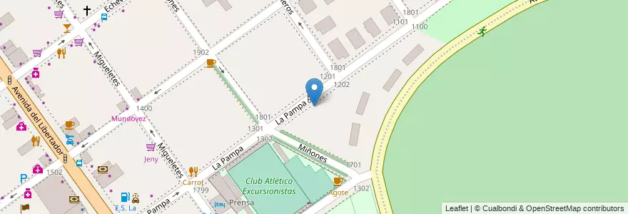 Mapa de ubicacion de Escuela Integral Interdisciplinaria 09, Belgrano en Argentina, Ciudad Autónoma De Buenos Aires, Buenos Aires, Comuna 13.