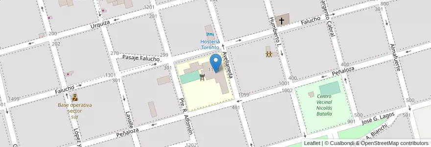 Mapa de ubicacion de Escuela José Gimenez Lagos en الأرجنتين, Córdoba, Departamento San Justo, Municipio Arroyito, Pedanía Arroyito, Arroyito.