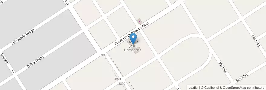 Mapa de ubicacion de Escuela Jose Hernandez en Arjantin, Buenos Aires, Partido De Malvinas Argentinas, Tortuguitas.