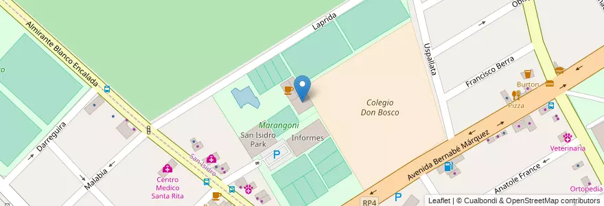 Mapa de ubicacion de Escuela Julio Boca en Argentinien, Provinz Buenos Aires, Partido De San Isidro, San Isidro.