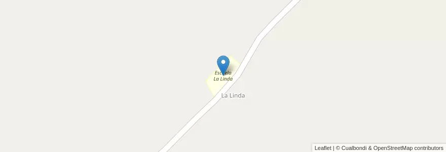 Mapa de ubicacion de Escuela La Linda en Argentine, Province De Buenos Aires, Partido De Daireaux.
