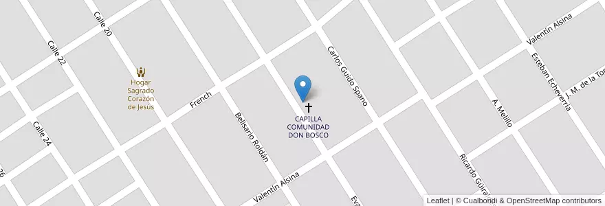 Mapa de ubicacion de ESCUELA LABORAL padre MARIO LEONFANTI en آرژانتین, استان بوئنوس آیرس, Partido De Zárate.