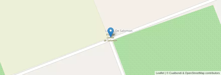 Mapa de ubicacion de Escuela Lomas de Salomon en Argentina, Buenos Aires, Partido De Dolores.