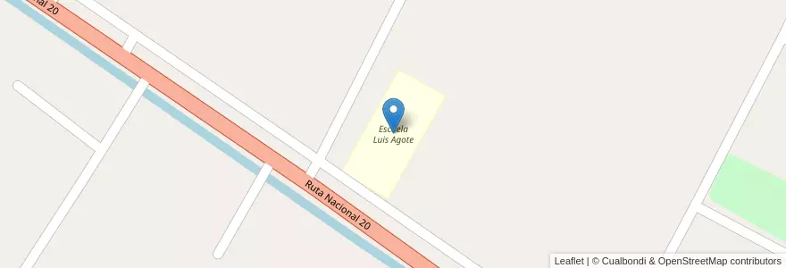 Mapa de ubicacion de Escuela Luis Agote en Argentina, San Juan, Chile, 9 De Julio.