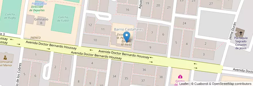 Mapa de ubicacion de Escuela M. Pérez en Arjantin, Salta, Capital, Municipio De Salta, Salta.