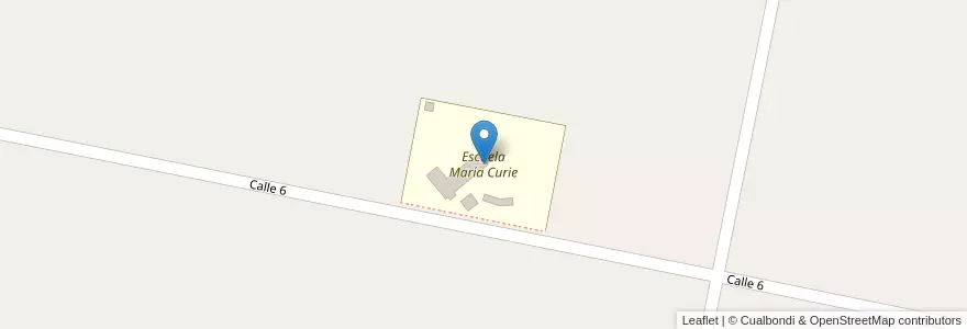 Mapa de ubicacion de Escuela María Curie en Argentina, San Juan, Chile, 25 De Mayo.