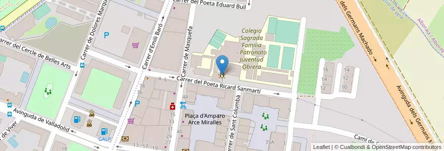 Mapa de ubicacion de Escuela Meme en スペイン, バレンシア州, València / Valencia, Comarca De València, València.
