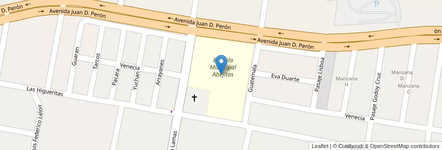 Mapa de ubicacion de Escuela Municipal Abejitas en アルゼンチン, トゥクマン州, Departamento Yerba Buena, Yerba Buena.