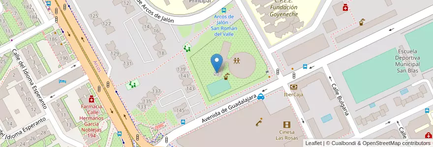Mapa de ubicacion de Escuela Municipal de Música Antonio Machado en Spagna, Comunidad De Madrid, Comunidad De Madrid, Área Metropolitana De Madrid Y Corredor Del Henares, Madrid.
