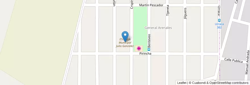 Mapa de ubicacion de ESCUELA Municipal Julio Gonzalez en Аргентина, Кордова, Departamento Capital, Pedanía Capital, Córdoba, Municipio De Córdoba.