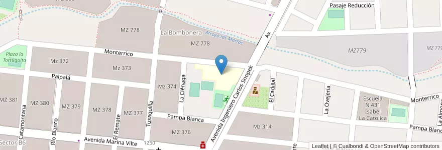 Mapa de ubicacion de Escuela Municipal N° 1 "Maestra Marina Vilte" en Argentina, Jujuy, Departamento Doctor Manuel Belgrano, Municipio De San Salvador De Jujuy, Alto Comedero.