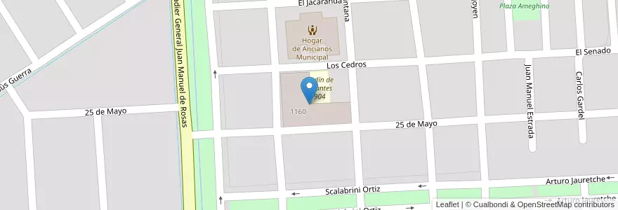 Mapa de ubicacion de Escuela Municipal N*2 Hipólito Bouchard en Argentina, Buenos Aires, Partido De Chascomús, Chascomús.