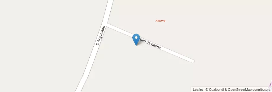 Mapa de ubicacion de Escuela N° 1-405 Margarita Ulloa en アルゼンチン, チリ, メンドーサ州, Departamento Guaymallén.