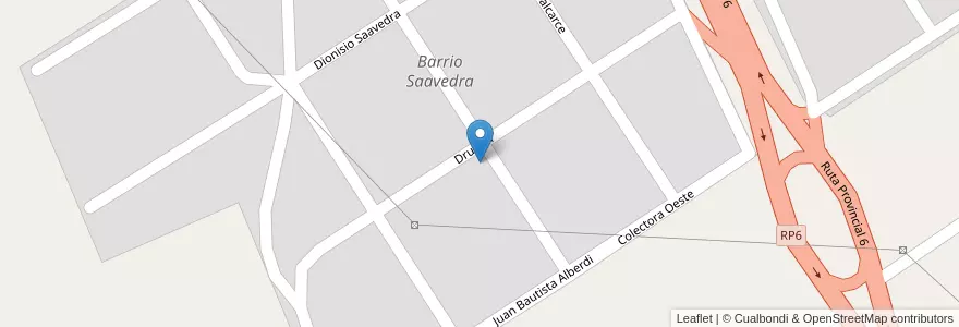 Mapa de ubicacion de Escuela N° 11 en アルゼンチン, ブエノスアイレス州, Partido De Zárate.