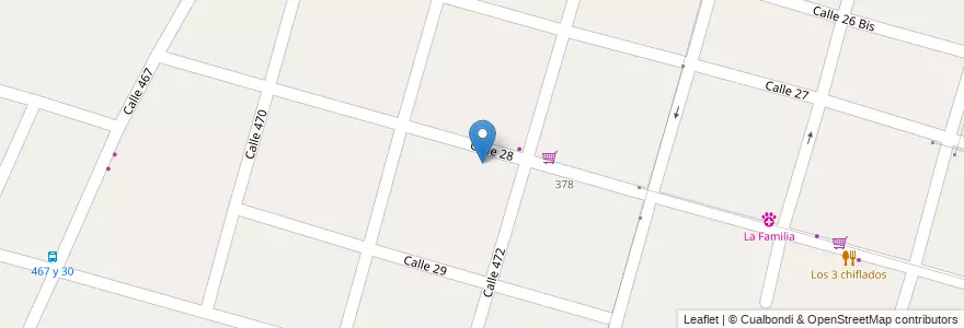Mapa de ubicacion de Escuela N 117 - Comandante Luis Piedrabuena, City Bell en Argentine, Province De Buenos Aires, Partido De La Plata, City Bell.