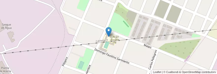 Mapa de ubicacion de Escuela N 176 de la Patria en الأرجنتين, Jujuy, Departamento Palpalá, Municipio De Palpalá.