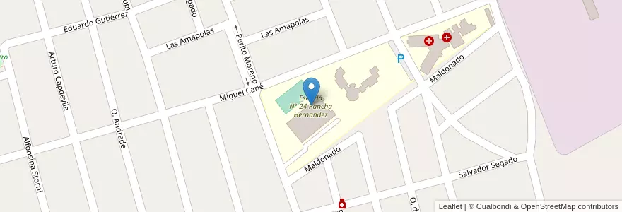 Mapa de ubicacion de Escuela N° 24 Pancha Hernandez en Аргентина, Сан-Луис, Juan Martín De Pueyrredón, Municipio De San Luis, San Luis.