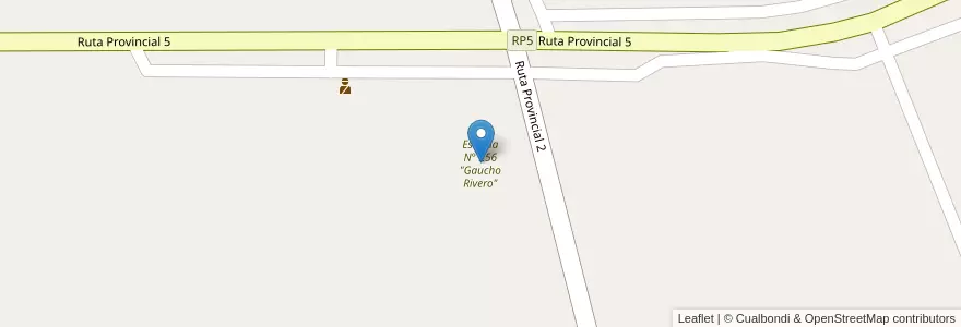 Mapa de ubicacion de Escuela N° 256 "Gaucho Rivero" en Argentina, Santiago Del Estero, Departamento Figueroa.